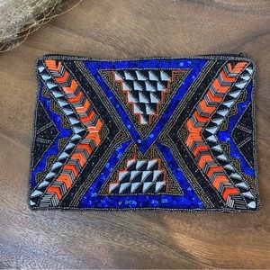 Geometric Colourful Clutch or Cosmetic Bag